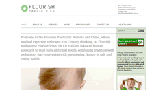 Desktop Screenshot of flourishpaediatrics.com.au